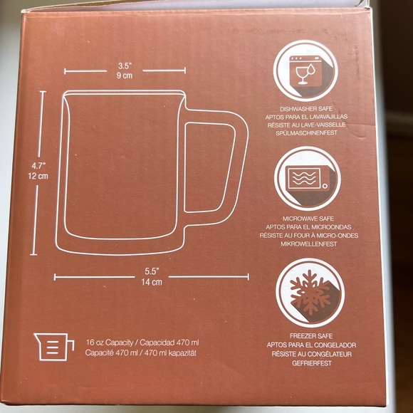 NIB Eparé 16oz Retro Large Coffee Mug (Set of 2) - Picture 2 of 6